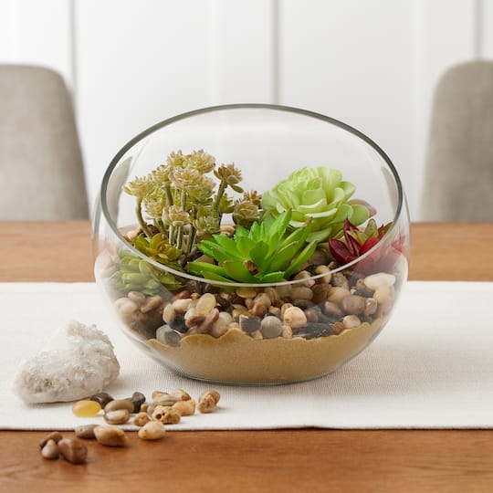 12 Pack: 6.5" Open Face Glass Vase by Ashland®
